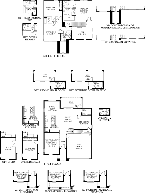 Floorplan image of Dream Finders Homes - Modena