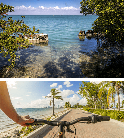 Treasure Coast nature and intracoastal waters and biking