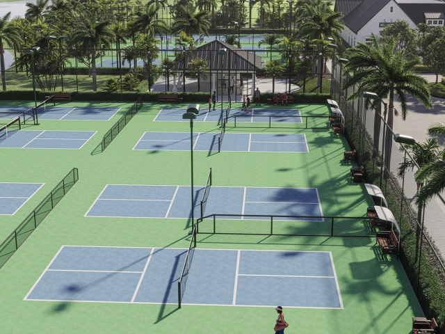 tennis courts artist rendering
