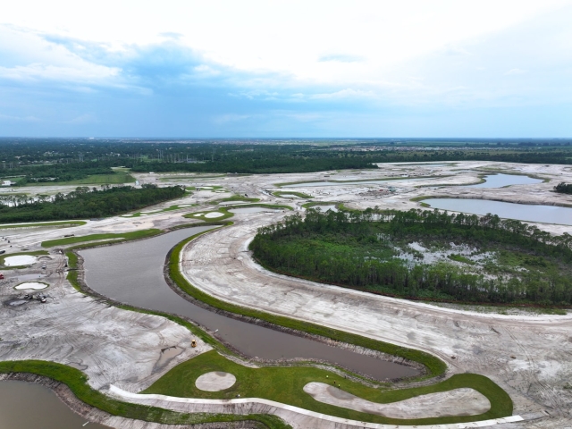 Aerial of the Glynlea Construction Progress August 2024