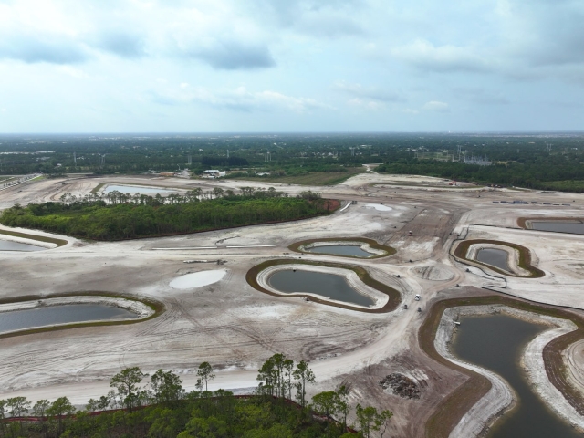 Aerial of the Glynlea Construction Progress