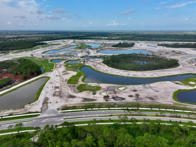 Aerial of the Glynlea Construction Progress September 2024