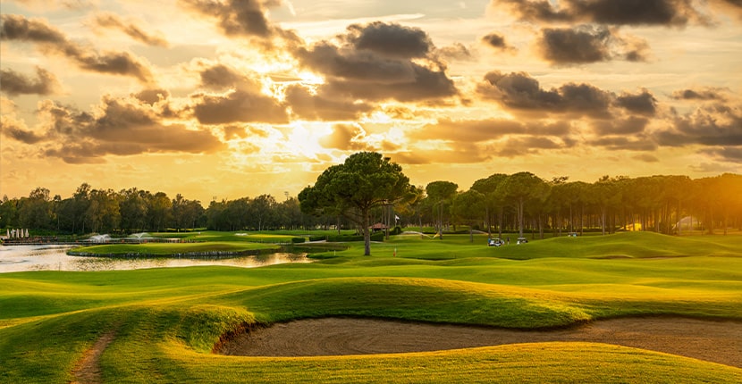 sunset on course - golf port st lucie FL