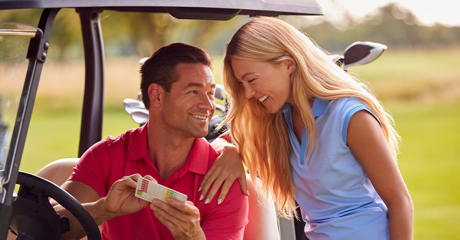 couple the on the golf course