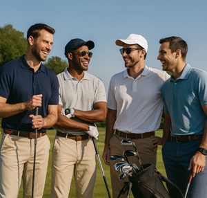 Friends golfing in port st lucie