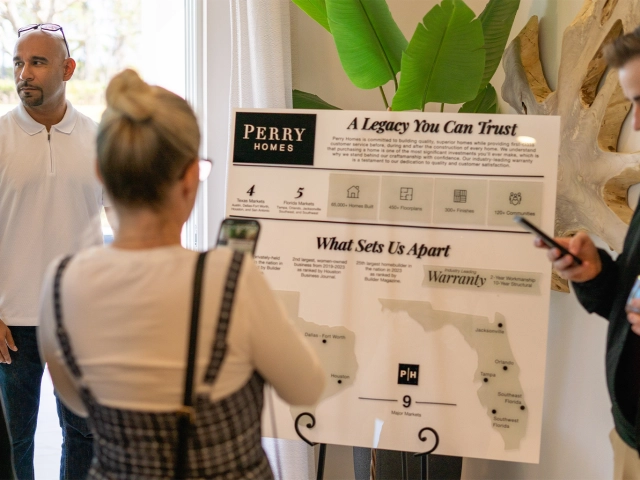 Grand opening for Perry Homes 2