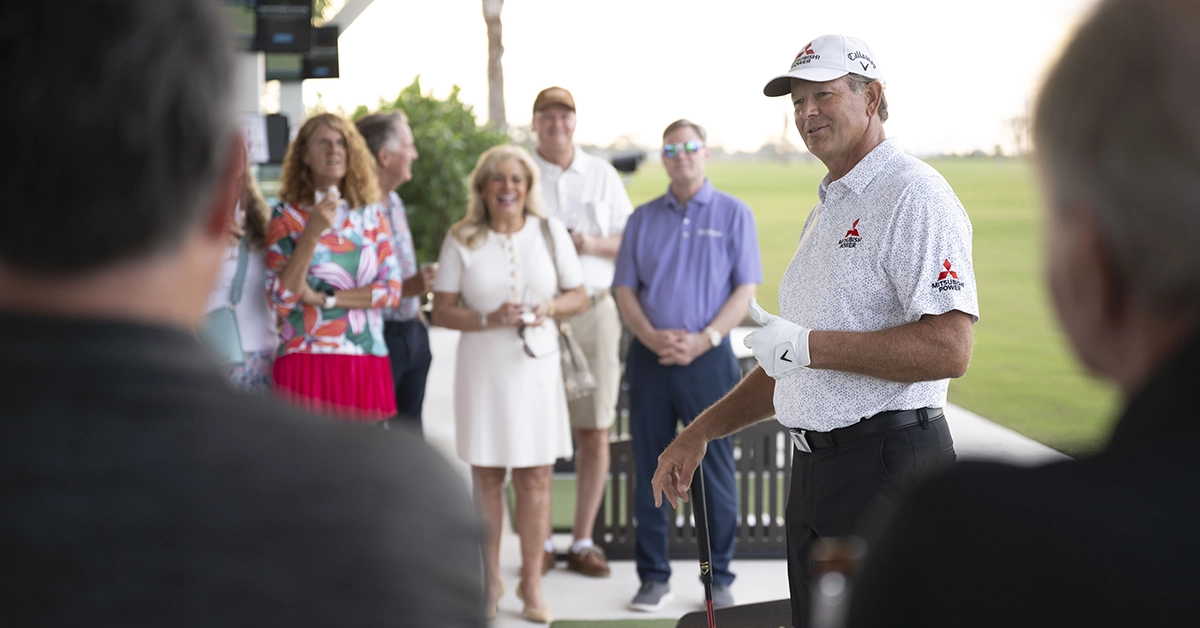 Retief Goosen Clinic speaking at Glynlea Grand Opening Event