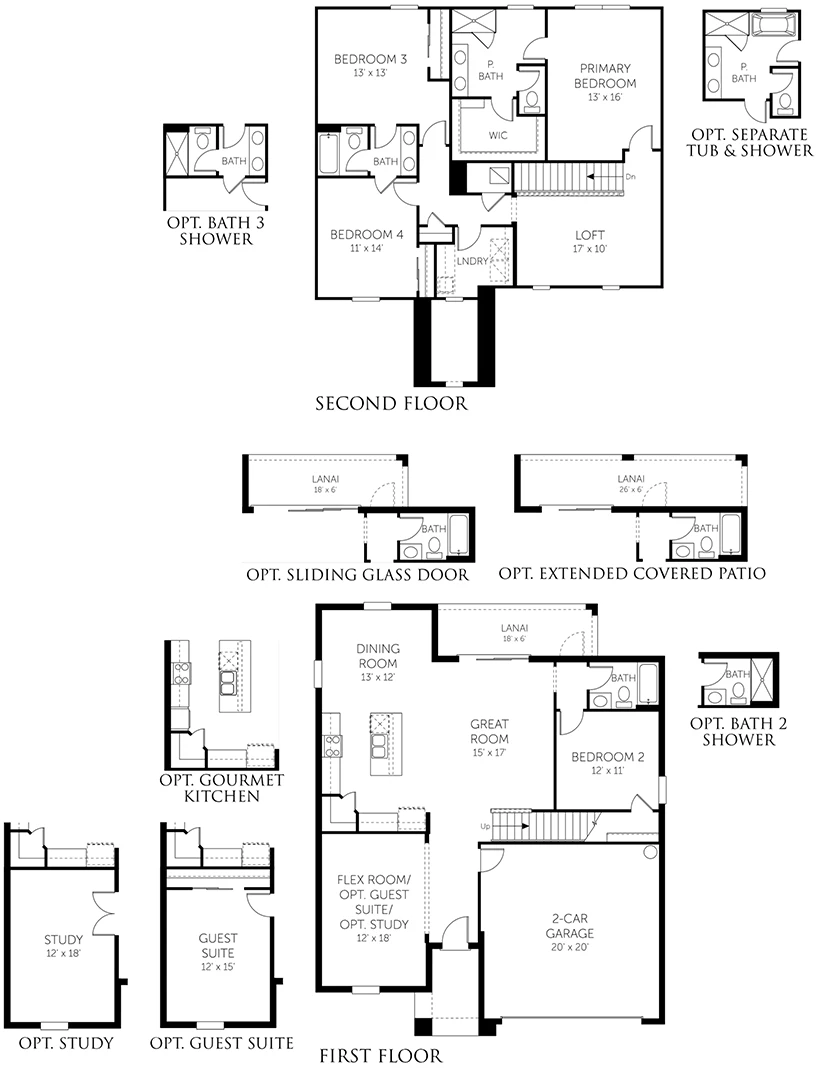 Floorplan image of Dream Finders Homes - Modena
