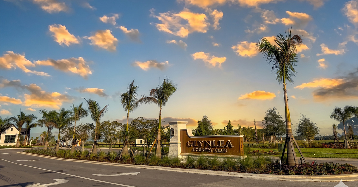 Glynlea Country Club Monument sign