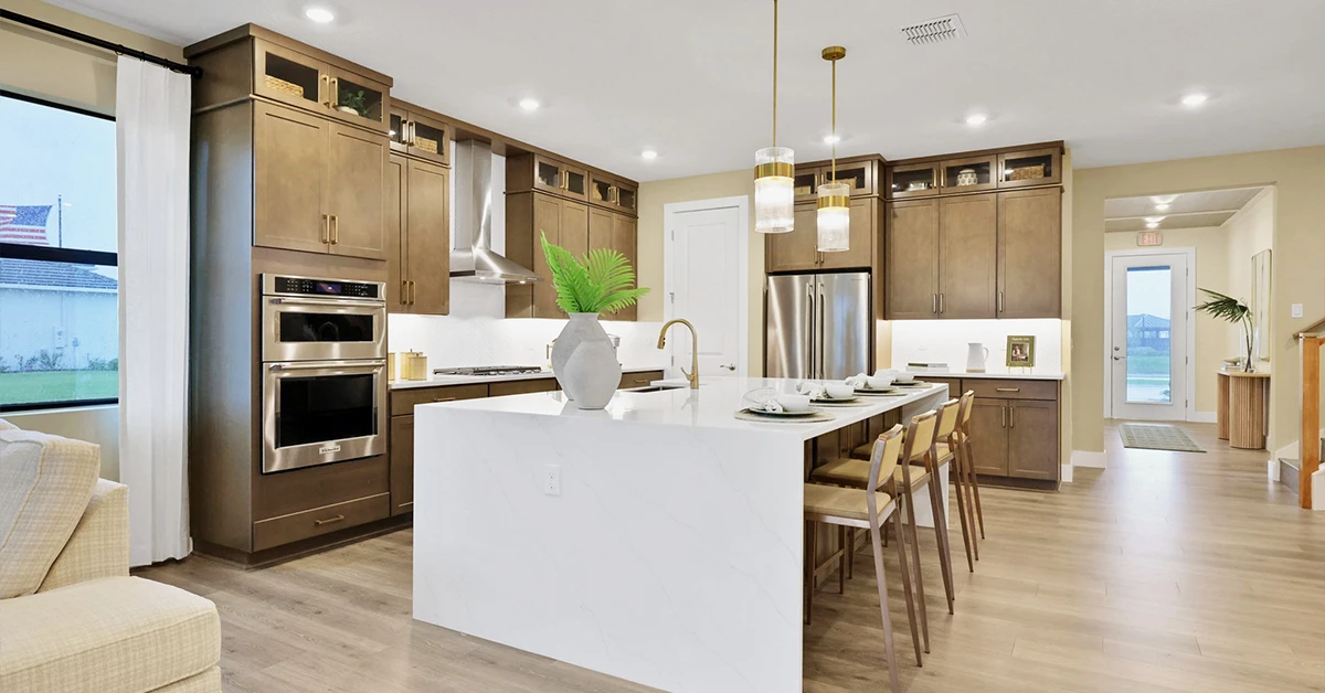 Ravenna II Kitchen model home at Glynlea Country Club