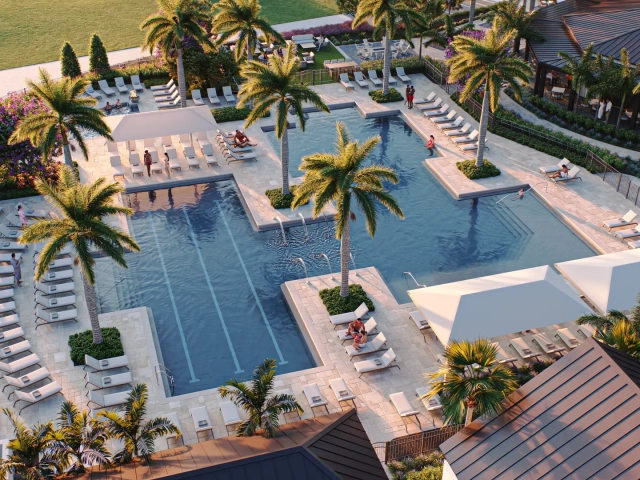 Glynlea Country Club Pool Aerial View